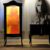 vitrinskap-618.7 Vitrine schwarz – Rokoko, mit passender Kommode