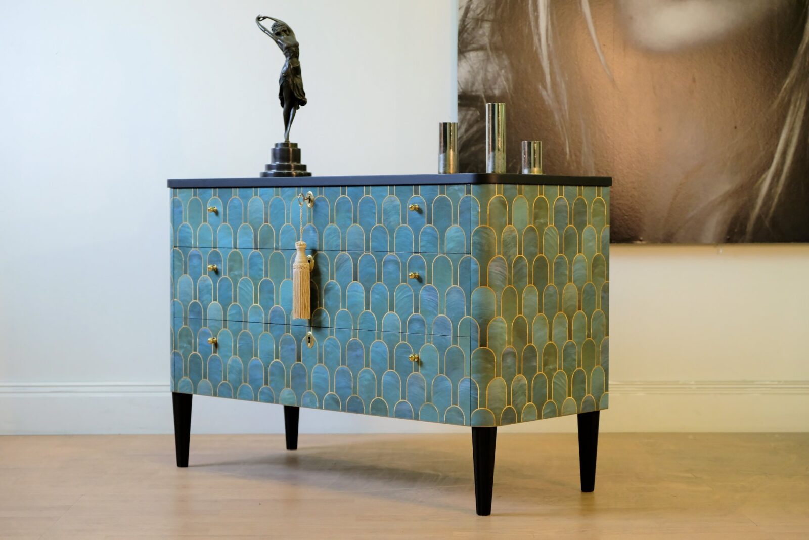 byra-101_f SÅLT - BYRÅ CA 1930 ART DECO STIL - LIKNANDE KAN BESTÄLLAS