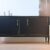 Sideboard antikt Swedish grace i svart matt och guldramar