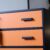 Byrå Art Deco  - Svart / Hermes Orange - Liknande kan beställas
